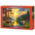 Castorland Pussel Sunset over Forest River, 3000 bitar