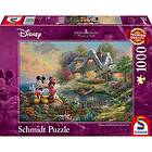 Schmidt : Thomas Kinkade Painter of Light, Disney: Mickey and Minnie Sweetheart Cove (1000)