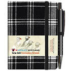 Waverley S.T. (S): Black & White Mini with Pen Pocket Genuine Tartan Cloth Commonplace Notebook (inbunden, eng)