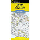 National Geographic South America and Antarctica Map (Folded with Flags and Facts)