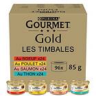 Nestlé GOURMET Gold 12431104 Kattmat, Flerfärgad, 96 x 85g