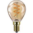 Philips LED-glödlampa Mini-ball 3W (25W) Flame Dimmable E14