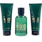 Dsquared2 Green Wood Parfymset (100ml edt, 100ml duschgel, 100ml after shave bal