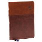 NKJV, Matthew Henry Daily Devotional Bible, Leathersoft, Brown, Red Letter, Comf