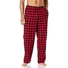 Amazon Essentials Men's Pyjamasbyxa i flanell (finns i Big & Tall), Svart Röd Buffalorutigt, XL