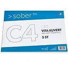 Kuvert konsument fp C4 FH vit 5/fp