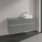 Villeroy & Boch COLLARO SERVANTSKAP 120 M/LYS FOR SERVANT HØYRE M/4 SKUFFER GRÅ 