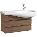 Laufen ALESSI ONE SERVANTSKAP M/ 2 SKUFFER, NOCE CANALETTO