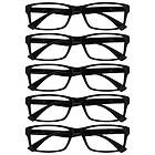 The Reading Glasses Company Black Value 5-pack män kvinnor designer stilläsare RRRRRRR92-1 +2,00