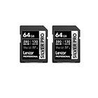 Lexar Professional Silver Pro 280/130Mb/s 64GB 2-pack
