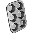 Chef Aid Plåt för muffins och cupcakes, 6 hål, non-stick, grå