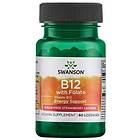 Swanson Vitamin B-12 with Folic Acid 1000mcg 60 sublingual tabs