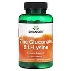 Swanson Zinc Gluconate & L-Lysine 90 vcaps