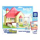 Moose Toys Bluey Tile Town Bluey Heeler House Byggset 46 Bitar