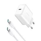 Joyroom JR-TCF24 Snabbladdare 30W PD QC SFC med Typ-C Kabel 1m