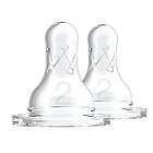Dr Brown's Level 2 Silicone NN Nipple +3 Månader 2 st
