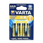 Varta 4-st Alkaliskt Batteri R3 (AAA) Longlife