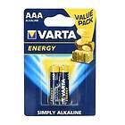 Varta 2-st Alkaliskt Batteri R3 (AAA) Energy