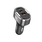 XO CC61 Billaddare USB-C/USB-A/Lightning 100W PD QC 3,0