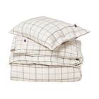 Lexington Checked Flannel bäddset 220x220 cm White-brown