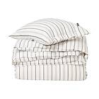 Lexington Striped Cotton Poplin bäddset 150x210 cm White