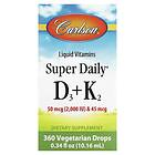 Carlson Labs Super Daglig D3 + K2 2000 IE 10ml