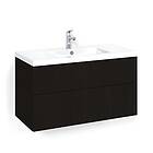 Macro Design Crown Line/push-open Servantskap 2 Skuff med Light Servant Svart ei
