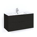 Macro Design Crown Stripe Servantskap 2 Skuff med Light Servant Svart eik 100cm 8