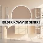 Macro Design Crown Line/push-open Servantskap 2-skuff med Glasservant Svart eik 100cm Glass Edge
