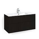 Macro Design Crown Line/push-open Servantskap 2 Skuff med Light Servant Svart ei