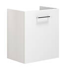 Dansani Mido+ Slim Servantskap 1 dør B50xd35cm Uten Servant Hvit Matt 50cm Venst