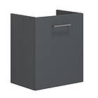 Dansani Mido+ Slim Servantskap 1 dør B50xd35cm Uten Servant Grå Matt 50cm Høyre