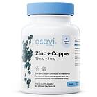 Osavi Zink + Koppar 15 mg 1 mg 60 veganska kapslar