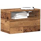 vidaXL Väggmonterade sängbord 2 st åldrat trä 45x26x28,5 cm