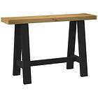 vidaXL Konsolbord NOAIN A-formade ben 120x30x75 cm massiv furu
