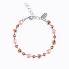 Caroline Svedbom Calanthe Armband/ Flamingo Combo (Rhodium)