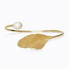 Caroline Svedbom Golden Leaf Armband/ Pearl (Guld)