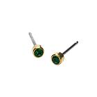 Blomdahl Örhängen GT Bezel 3 mm, Emerald