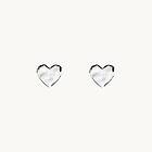 Emma Israelsson Organic Heart Mini Örhängen Silver Ear197