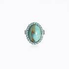 Caroline Svedbom Boho Turqouise Ring Turquoise Matt (Rhodium)