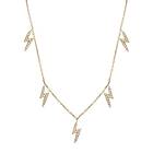 Edblad Lightning Sparkle Necklace Multi Gold 124448