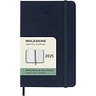 Moleskine 12M Weekly Notebook Hardcover 2025 Pocket Sapphire Blue