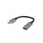 Lanberg DisplayPort till HDMI Adapter 8K 0,2m