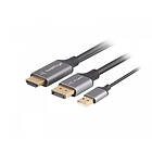 Lanberg HDMI till DisplayPort Kabel 4K 1,8m