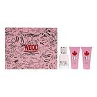 Dsquared2 Wood for her Parfymset (50ml edt 50ml duschgel, 50ml parfymerad kropps