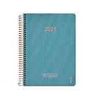 Kalender A5 2025 Vecka Per Uppslag Steel Blue KOZO