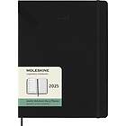 Moleskine 2025 Kalender, H, Vecka, XL, Svart