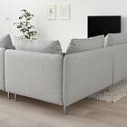IKEA SÖDERHAMN hörnsoffa, 3-sits Höjd inklusive ryggkuddar: 83 cm