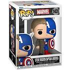 Funko POP! Vinylfigur: Marvel Captain America Steve Rogers (Split)