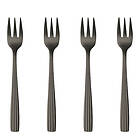 Aida RAW Cutlery tårtgaffel 4-pack matte black